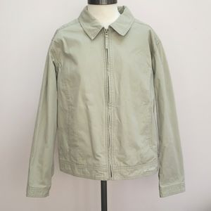 Columbia Tan Collared Full Zip Jacket, Size XL